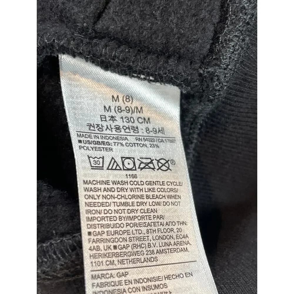 Gap Youth Boys Black With Skeleton Decal Hoodie Size M (8)